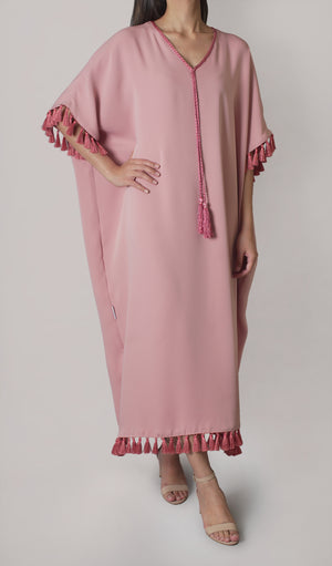 Pale Pink Tassel Dress (041)