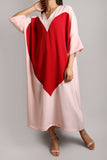 Heart Dress in Pink Red (013)