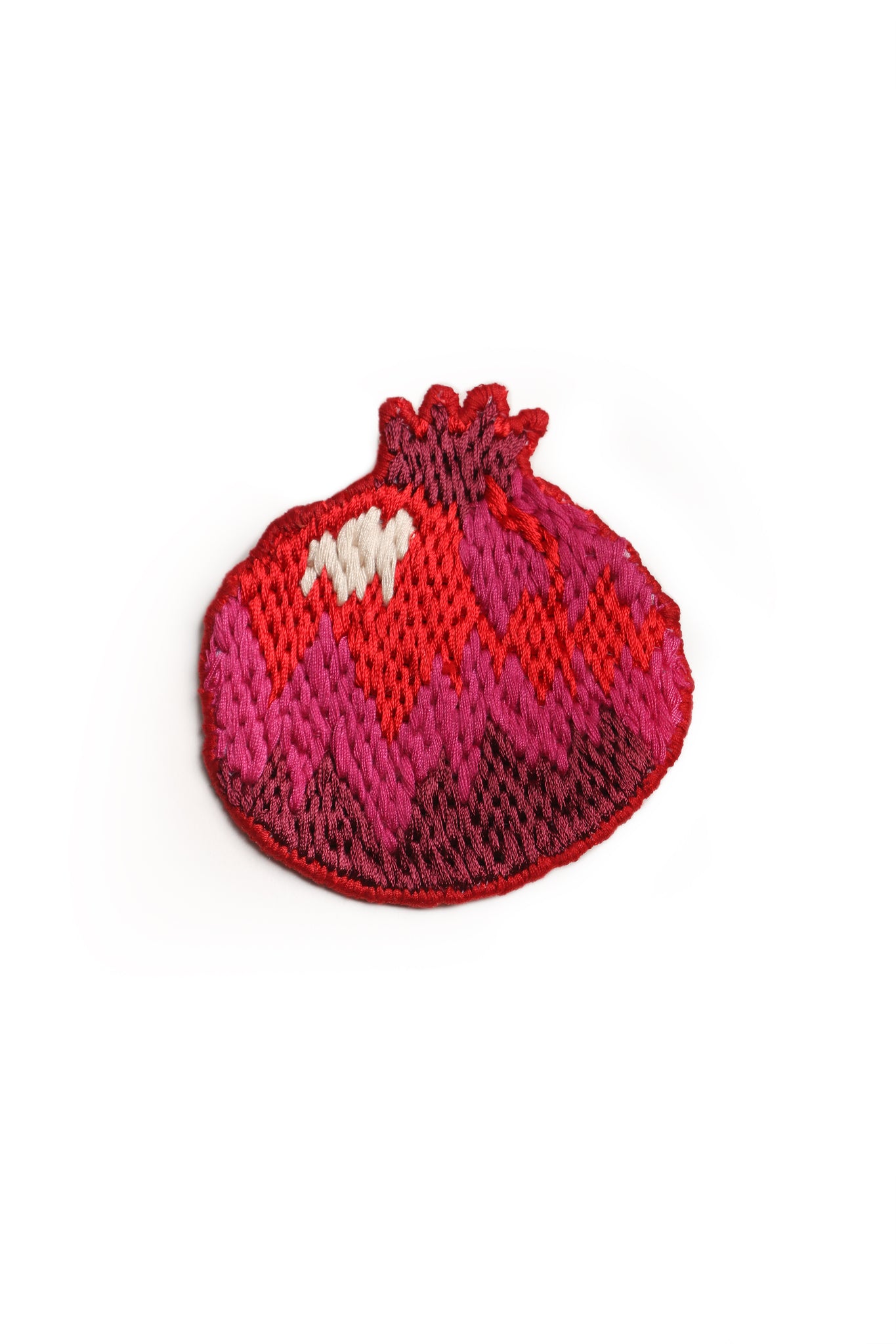 Pomegranate Embroidery Brooch