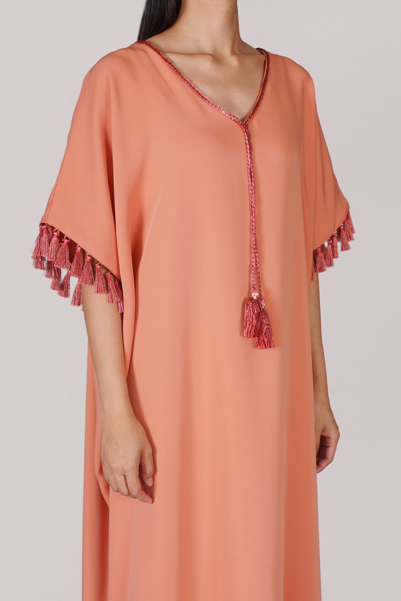 Orange Tassel Dress (041)