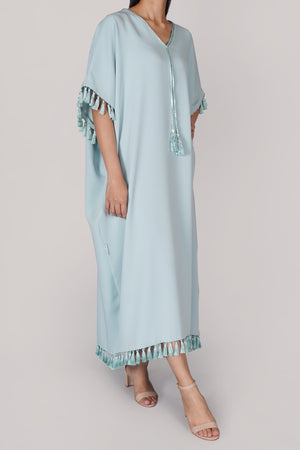 Light Blue Tassel Dress (041)