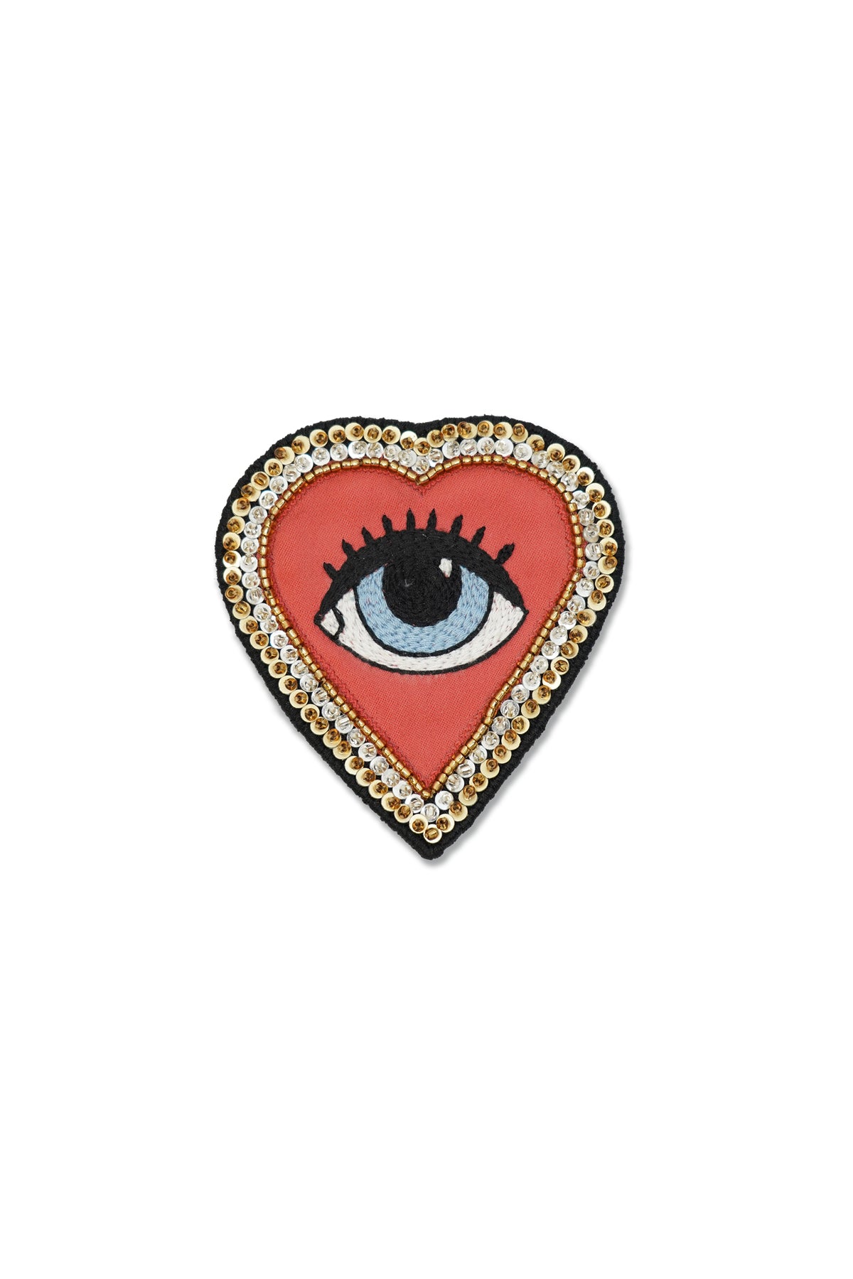 Heart Eye Brooch