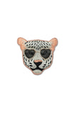 Leopard Face Embroidery Brooch