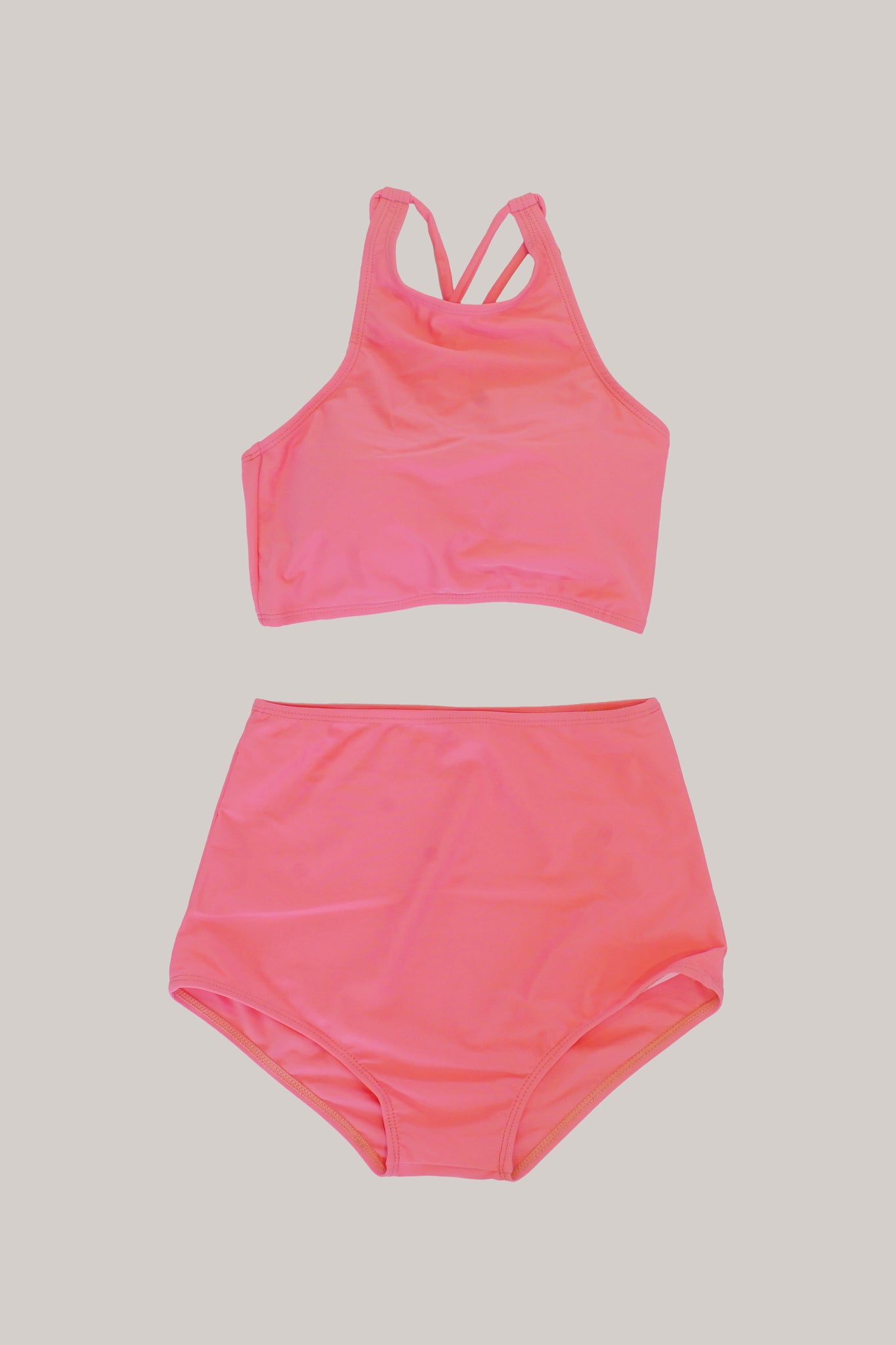 Pink Sports Top Swimwear