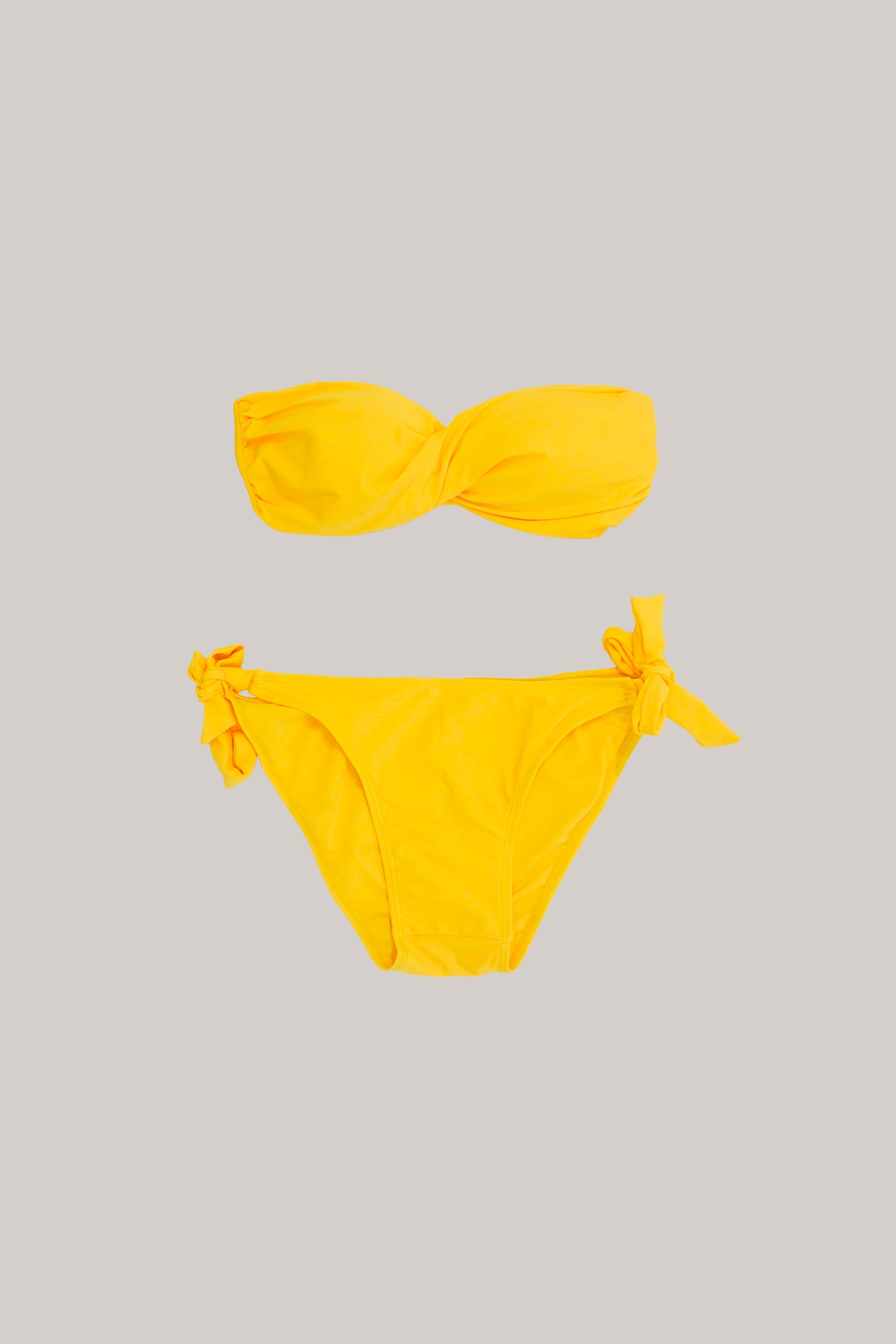 Dark Yellow Tube Swimwear