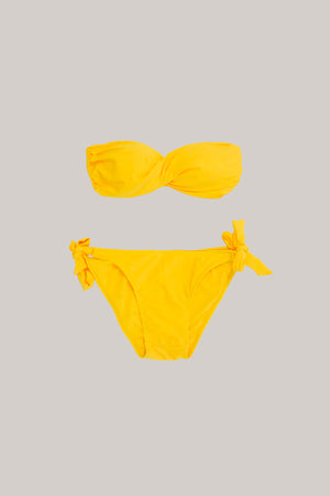 Dark Yellow Tube Swimwear
